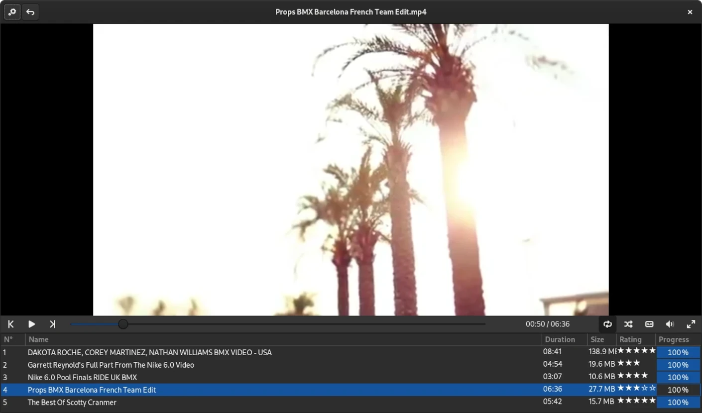 Videos Menu